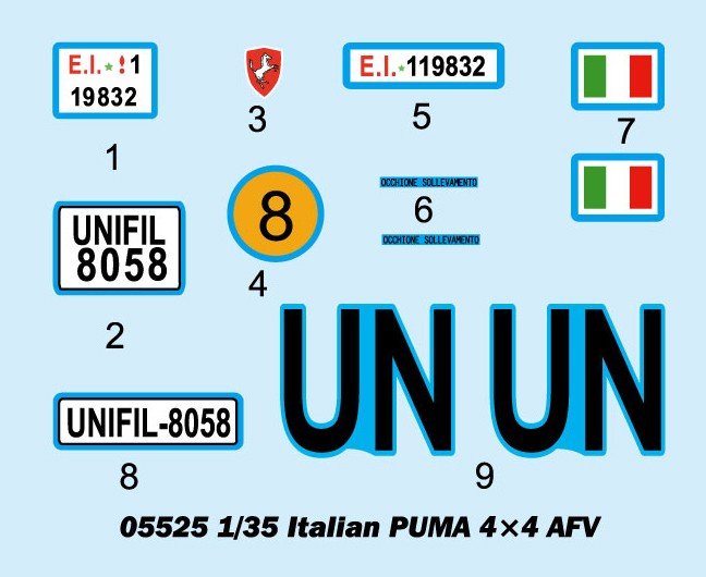 Trumpeter 05525 Italian PUMA 4x4 AFV 1/35 – imagen 4