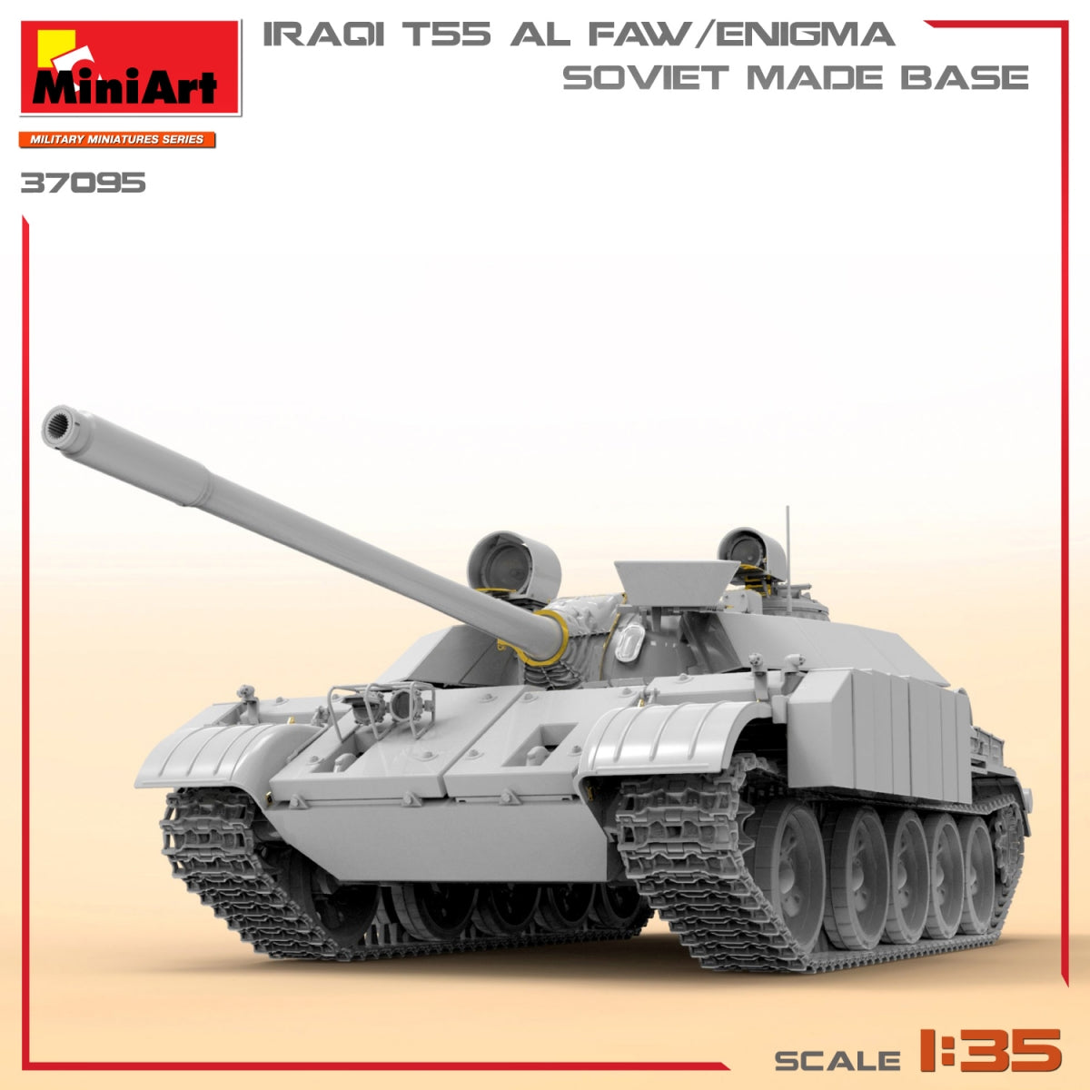 MiniArt 37095 IRAQI T-55 AL FAW/ENIGMA. SOVIET MADE BASE 1/35 – immagine 7