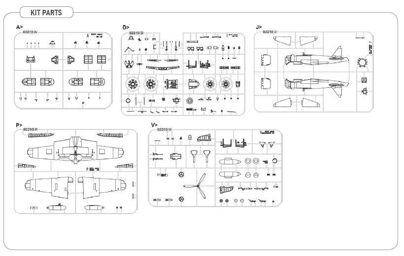 Eduard 84216 Mitsubishi A6M5 Zero Type 52a (Weekend Edition) 1/48 – imagen 8