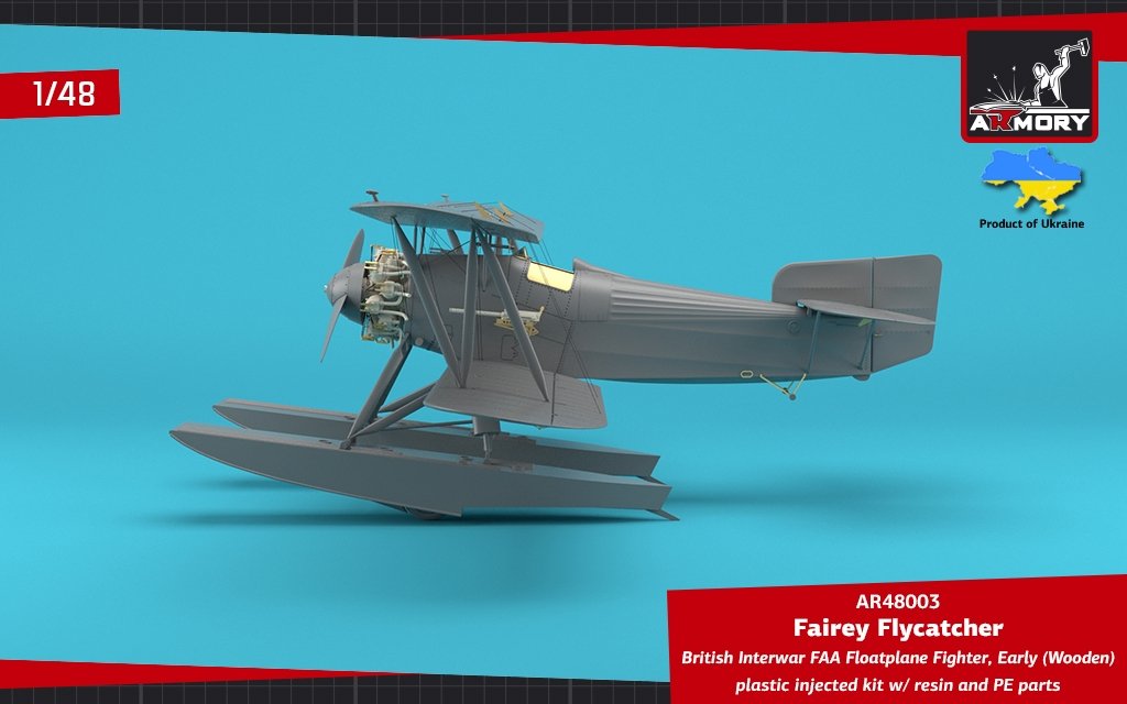 Armory Models 48003 Fairey Flycatcher British FAA Inter-War Floatplane Fighter, on Wooden Floats 1/48 – immagine 13