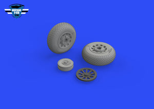 Eduard 648988 P-51B / C wheels cross tread EDUARD 1/48 – immagine 3