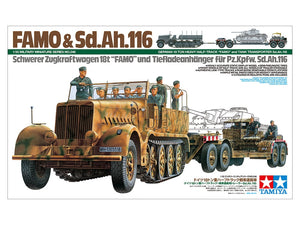 Tamiya 35246 German 18 Ton Heavy Half-Track &amp;quot;Famo&amp;quot; and Tank Transporter Sd.Ah.116 1/35 – imagen 2