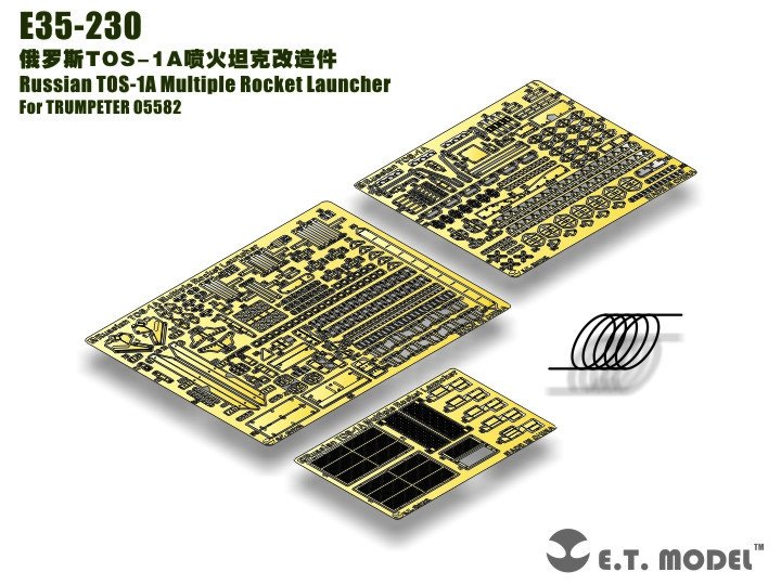 E.T. Model E35-230 Russian TOS-1A Multiple Rocket Launcher (For TRUMPETER 05582) 1/35