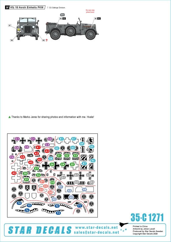 Star Decals 35-C1271 Balkans Seconde Guerre mondiale n° 2 1/35  – image 2