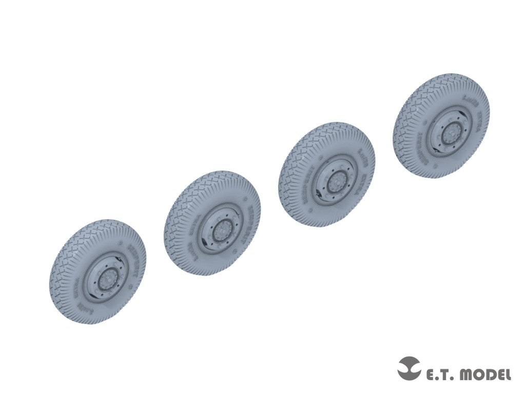 E.T. Model P35-107 WWII German Sd.Kfz.234 Large Diameter Weighted Wheels Type.7 1/35 – immagine 2