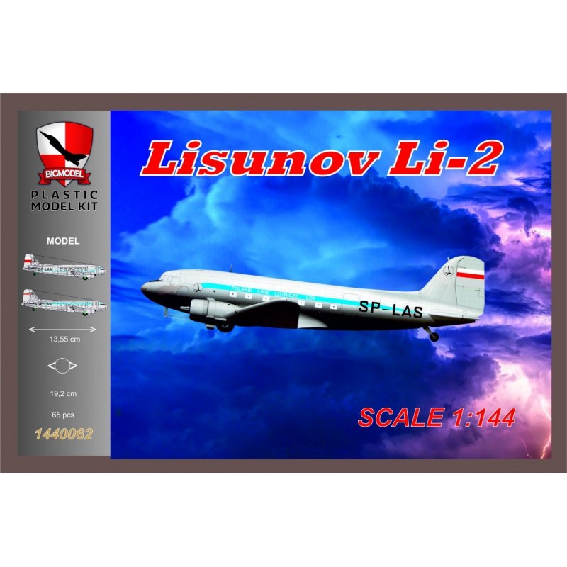 Big Model 1440062 Lisunov Li-2 PLL LOT (Early) 1/144