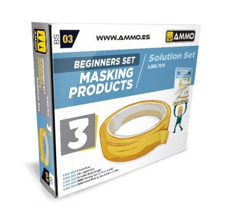 AMMO of Mig Jimenez 7819 Beginners Set - Masking Products