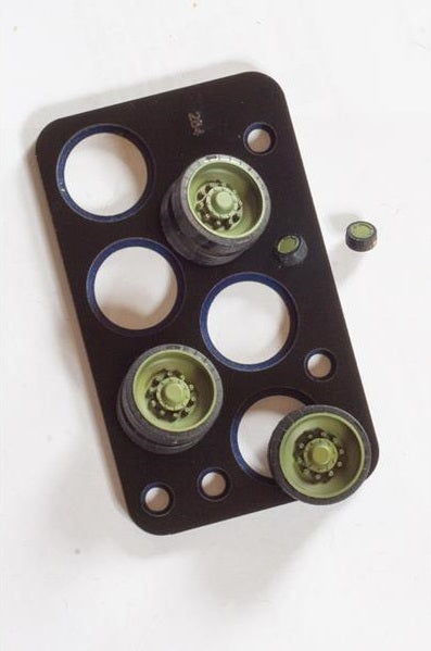 QuickWheel QW-284 T-80 Wheels Paint Mask (For RFM) 1/35 – imagen 2
