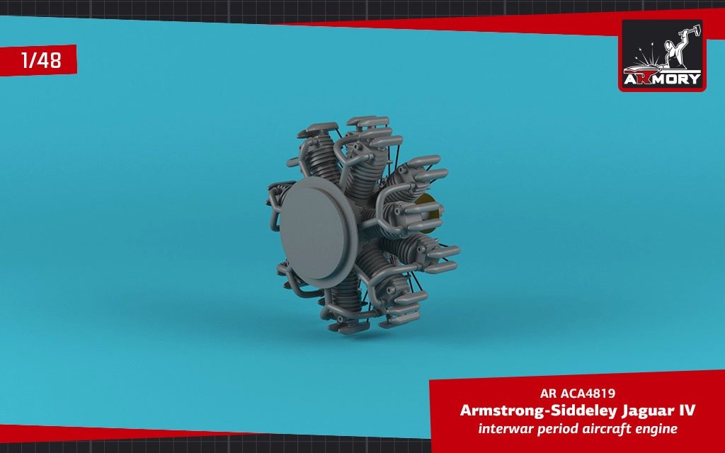 Armory Models ACA4819 A.S. Jaguar-IV aircraft engine 1/48 – imagen 5