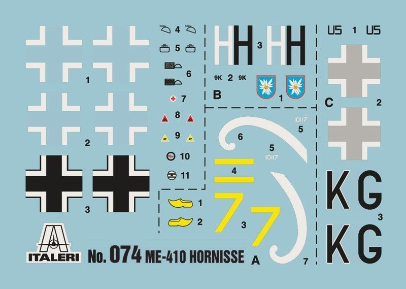 Italeri 0074 Me 410 Hornisse 1/72 – immagine 3