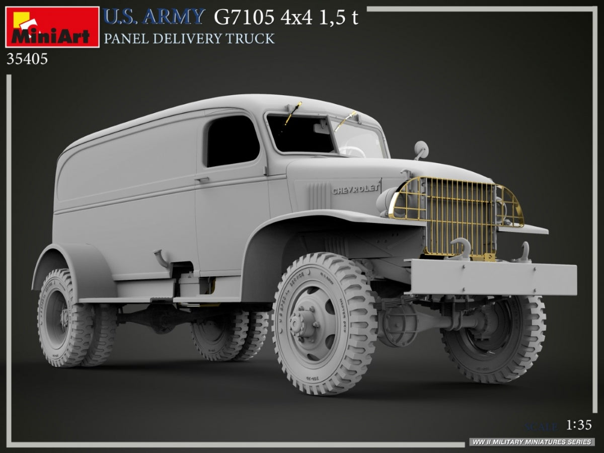 MiniArt 35405 U.S. ARMY G7105 4х4 1,5 t PANEL DELIVERY TRUCK 1/35 – zdjęcie 14