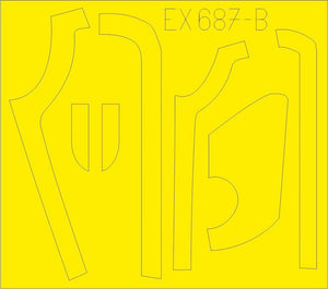 Eduard EX687 B-17G antiglare panels (DL &amp;amp; BO production) 1/48 HKM – imagen 2