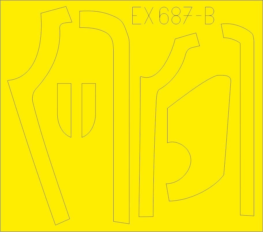 Eduard EX687 B-17G antiglare panels (DL &amp;amp; BO production) 1/48 HKM – imagen 2