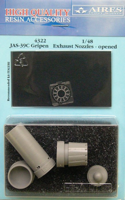 Aires 4322 JAS-39C Gripen tuyère d&amp;#39;échappement - ouverte 1/48 Italeri