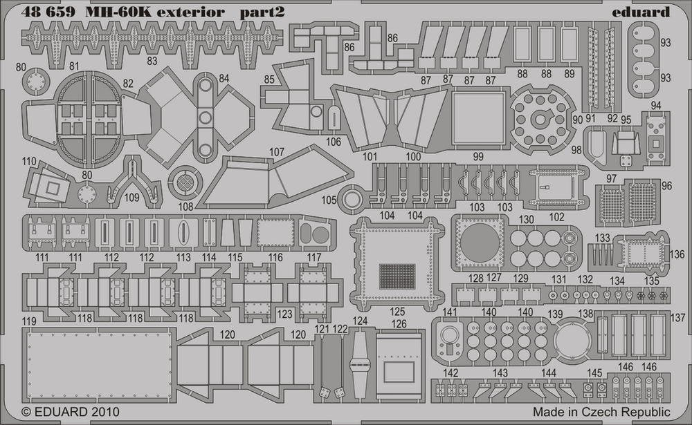 Eduard 48659 MH-60K exterior 1/48 Italeri – zdjęcie 2
