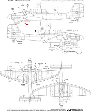 HobbyDecal ST32009V1 Ju-87 Pochoirs ver 1 1/32 – image 2