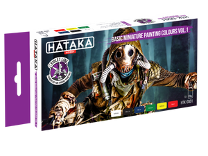 Hataka HTK-DS01 Basic Miniature Painting Colours vol. 1 6x17 ml