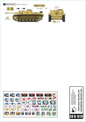 Star Decals 48-B1018 StuG III avant italien. Sturmgeschutz III Ausf F/8, StuG III Ausf G et StuH 42 Ausf G 1/48 – image 2