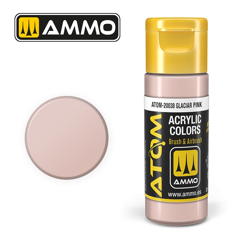 Munitions de Mig Jimenez 20038 ATOM COLOR Glacier Pink 20ml 