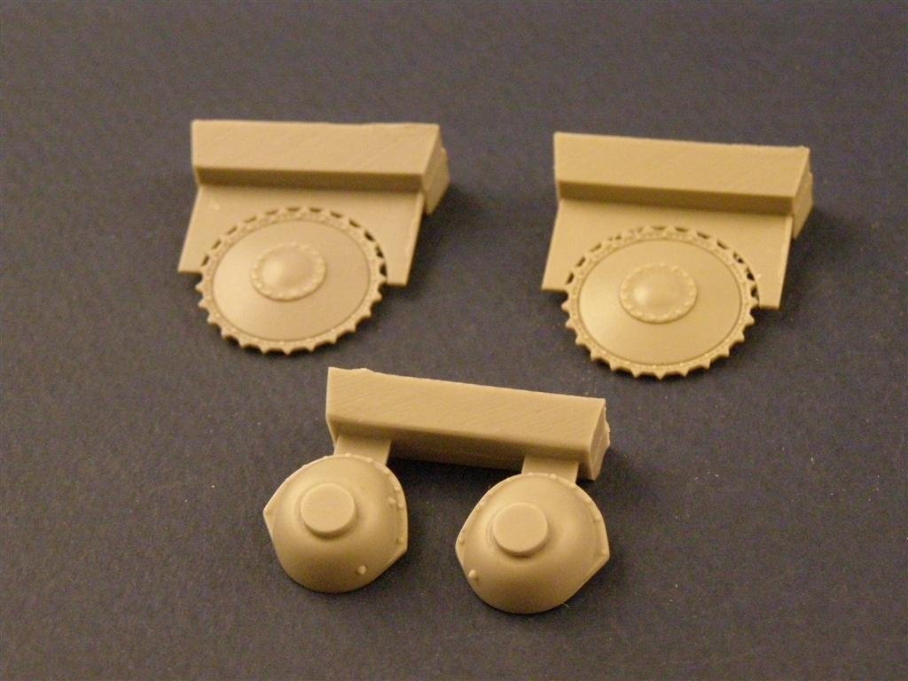 Panzer Art RE35-033 Drive wheels with transmission for Panzer II tank 1/35 – immagine 2