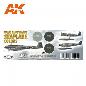 AK Interactive AK11721 WWII LUFTWAFFE SEAPLANE COLORS 3x17 ml – Bild 2