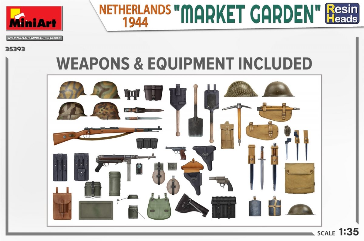 MiniArt 35393 MARKET GARDEN NETHERLANDS 1944. RESIN HEADS 1/35 – Bild 3