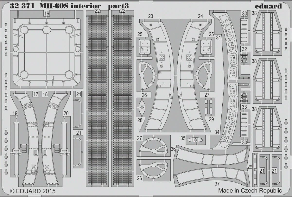 Intérieur du MH-60S Eduard 32371, échelle 1/35, ACADEMY – image 3