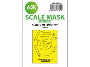 Art Scale Kit M32121 Spitfire Mk.XVIe One-Sided Express Fit Mask for Tamiya 1/32
