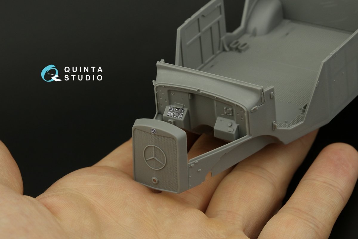Intérieur imprimé en 3D et coloré sur papier décalcomanie Quinta Studio QD35071 Mercedes-Benz L1500A (MiniArt) 1/35  – image 8