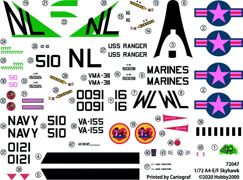 Hobby 2000 72047 A-4E Skyhawk 1/72 – immagine 3