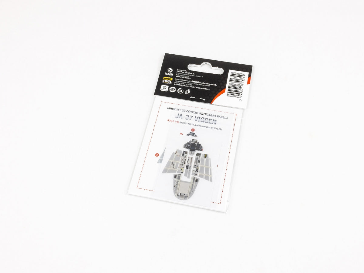 Red Fox Studio QS-48025 SAAB JA-37 Viggen (Full Interior) Italeri 1/48 – immagine 2
