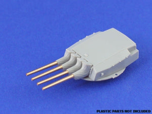 Aber 1/700L-02 Set of 8 pcs 380 mm short barrels for turrets with antiblast covers ships Richelieu, Jean Bart 1/700 – immagine 2