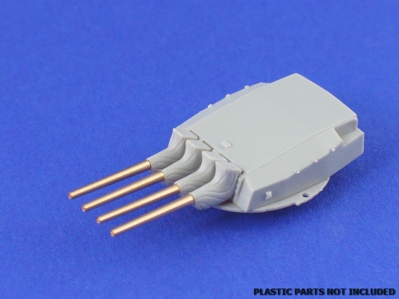 Aber 1/700L-02 Set of 8 pcs 380 mm short barrels for turrets with antiblast covers ships Richelieu, Jean Bart 1/700 – immagine 2