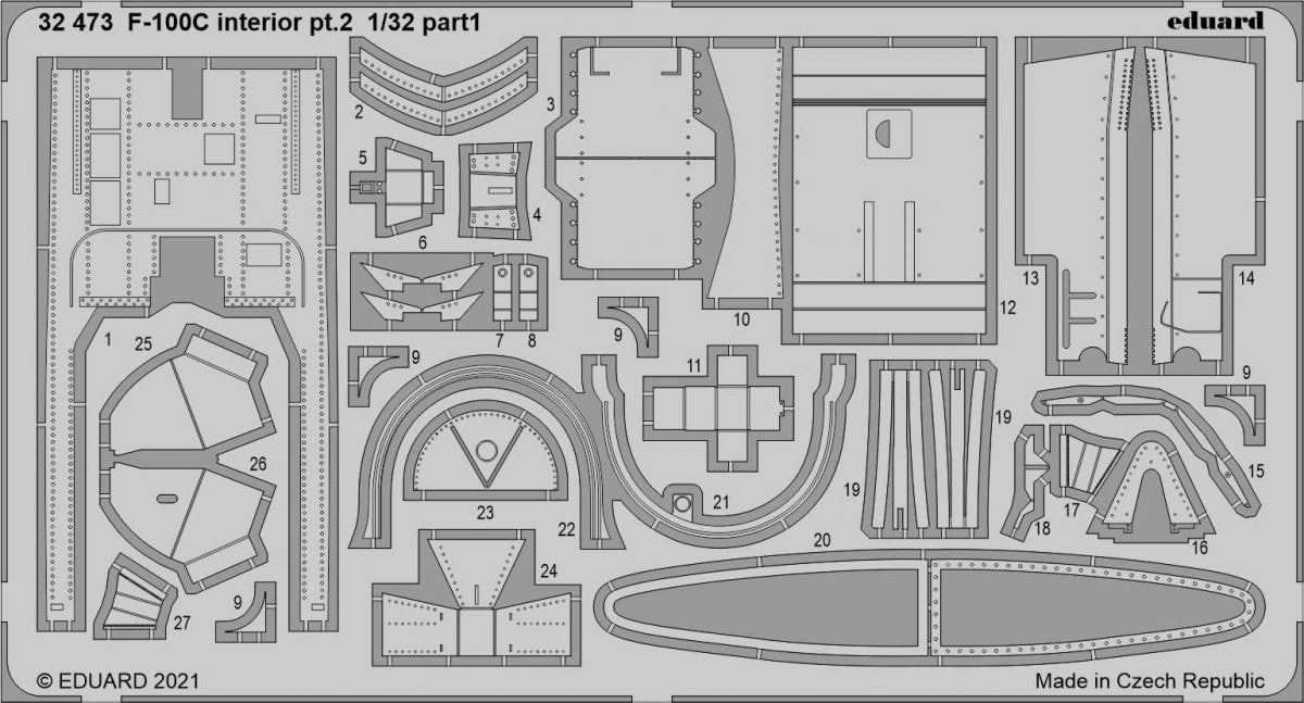 Eduard BIG33136 F-100C PART I TRUMPETER 1/32 – immagine 2