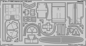 Eduard BIG33136 F-100C PART I TRUMPETER 1/32 – immagine 2