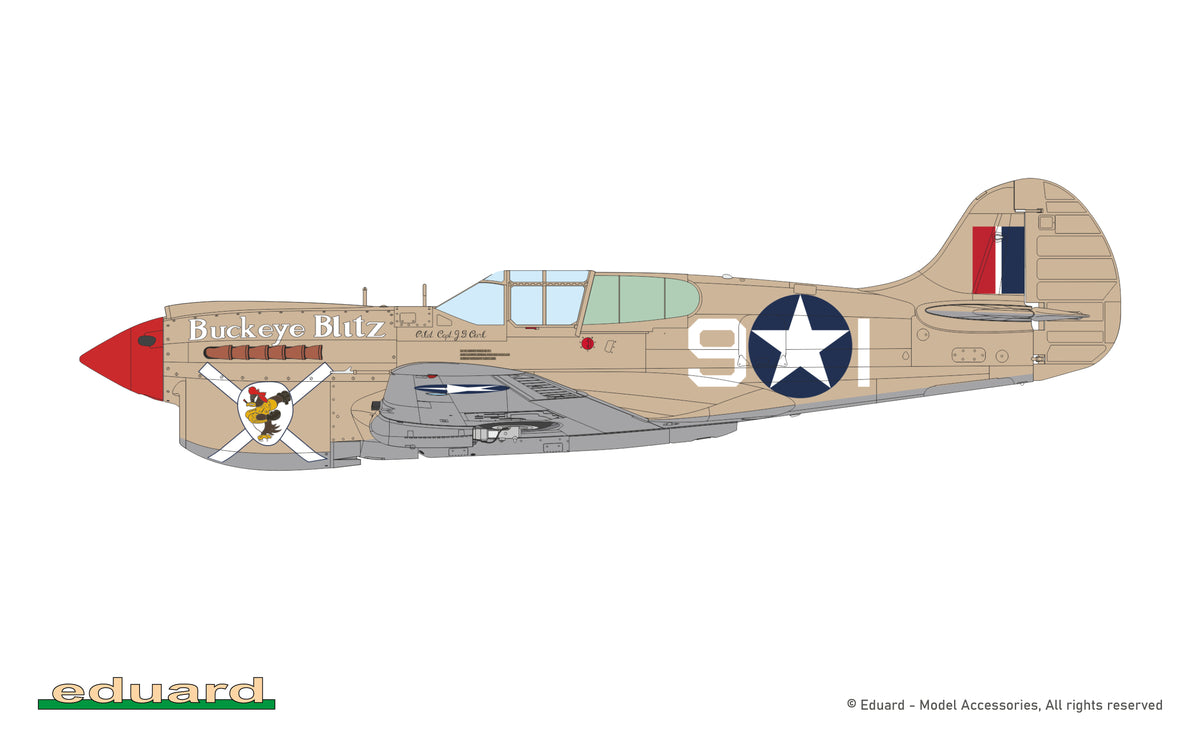 Eduard 82243 P-40K short tail 1/48 – Bild 4