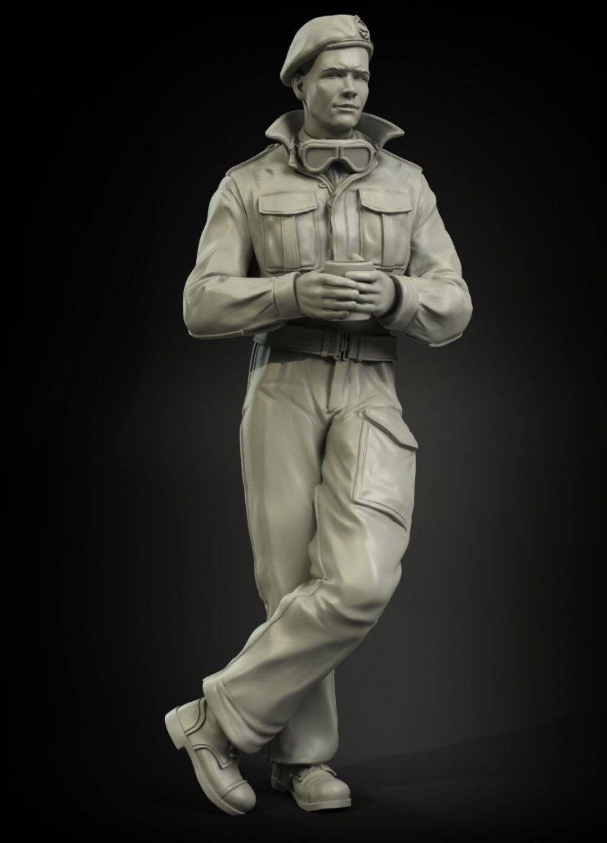 Panzer Art FI35-046 British RAC tank driver North Africa/Italy 1/35