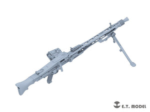 E.T. Model P35-217 WWII German Mg42 Machinegun &amp;amp; Ammo Box ( 3D Print ) 1/35 – immagine 6