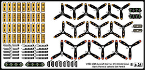 Ensemble d&amp;#39;avions de pont USS Enterprise de la Seconde Guerre mondiale MK1 Design MS-20018 pour CV-6 Enterprise à l&amp;#39;échelle 1/200 – image 5