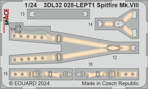 Eduard 3DL32028 Spitfire Mk.VIII SPACE AIRFIX 1/24 – immagine 4