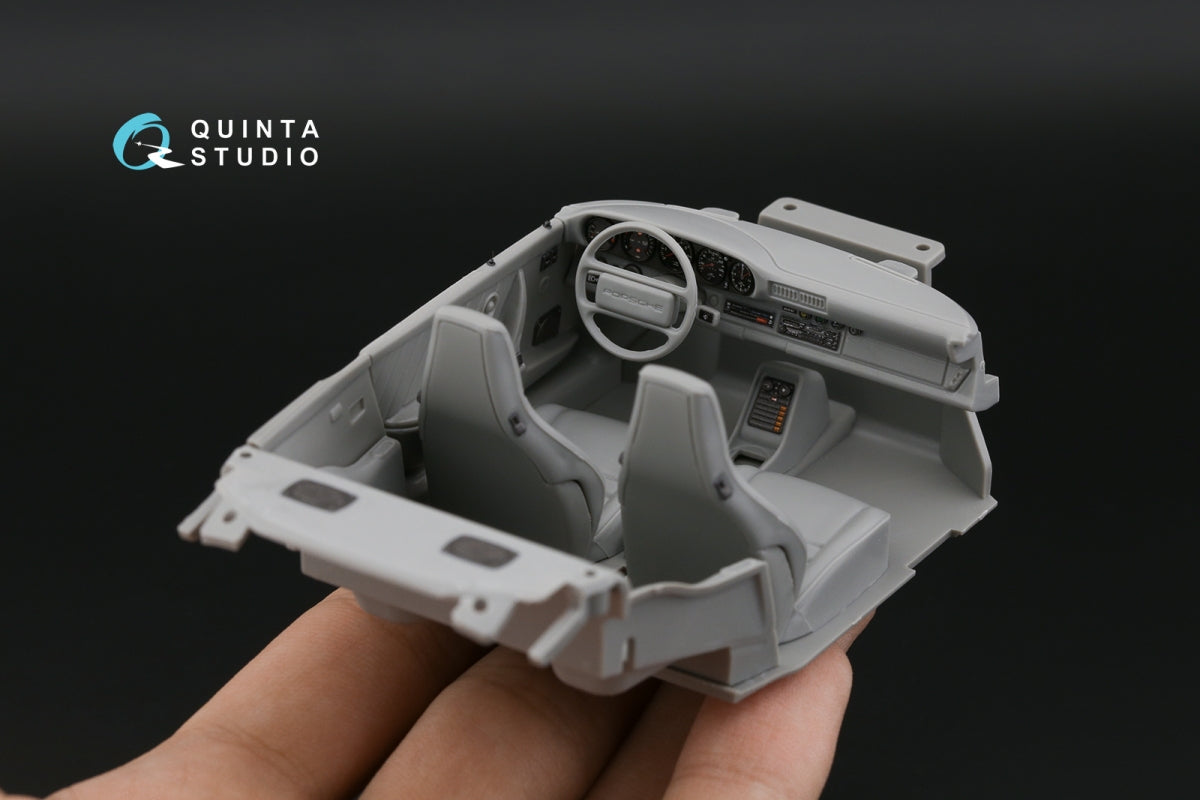 Quinta Studio QD24005 Porsche 911 Carrera 3.2 3D-Printed &amp;amp; coloured Interior on decal paper (Revell) 1/24 – imagen 12