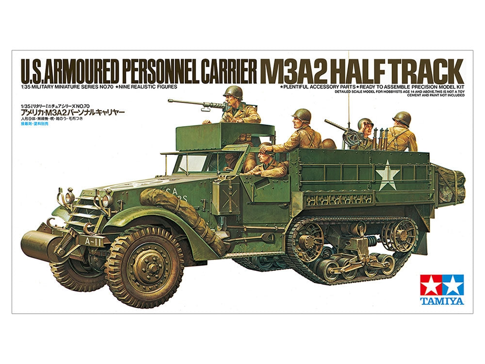 Tamiya 35070 U.S. Armoured Personnel Carrier M3A2 Half Track 1/35 – Bild 2