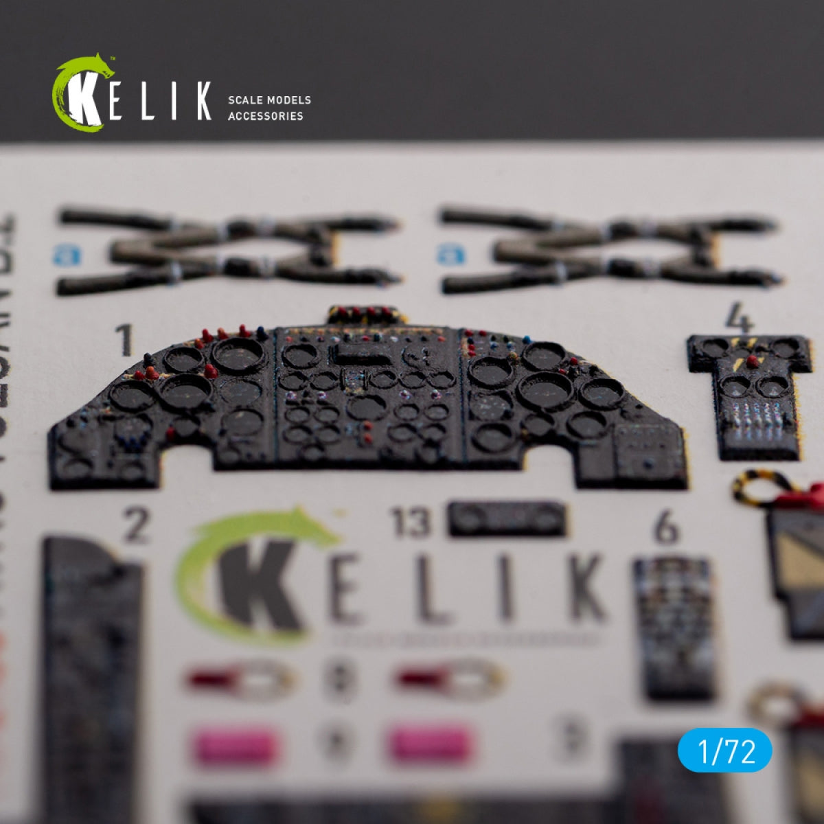 KELIK K72135 AVRO VULCAN B.2 Front cockpit - interior 3D decals for Airfix kit 1/72 – Bild 6