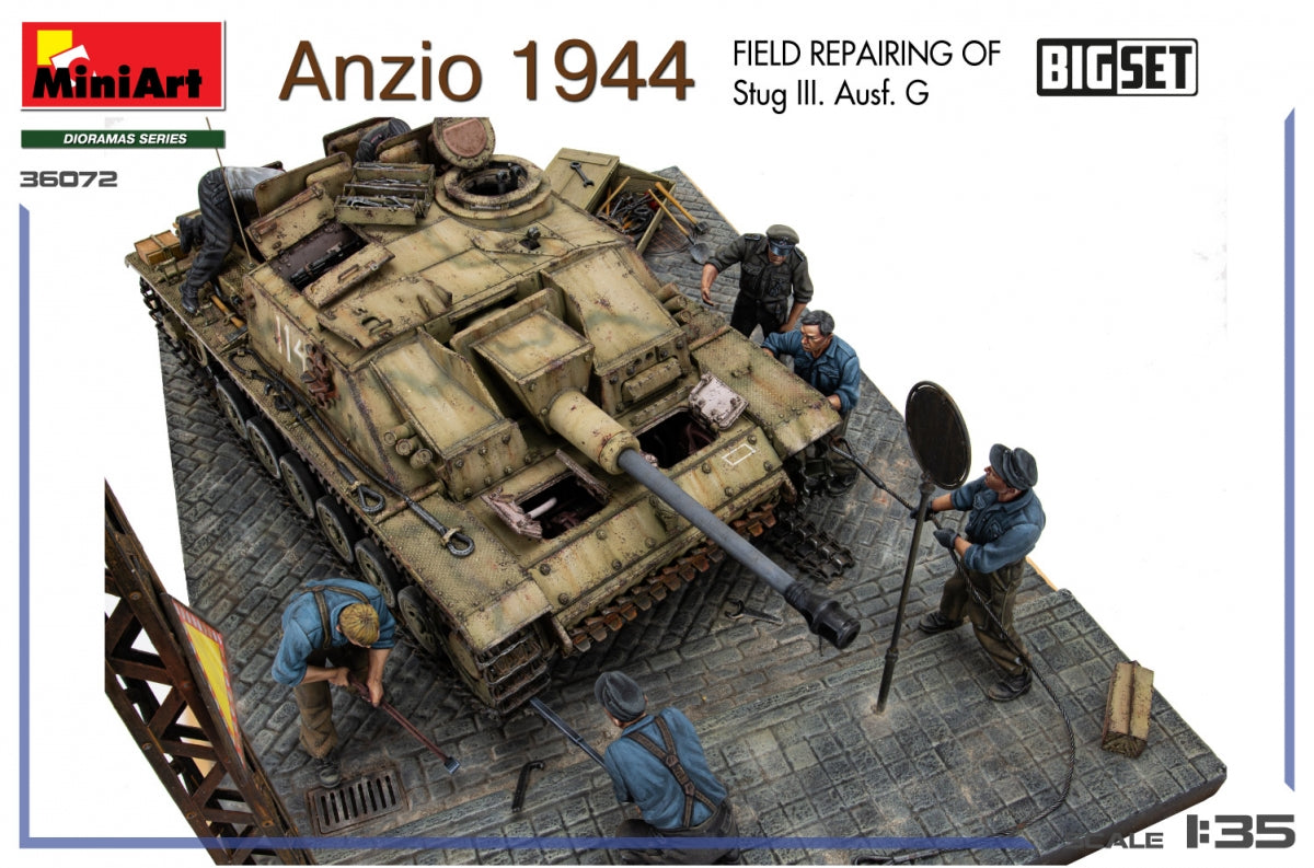 MiniArt 36072 Anzio 1944. Field Repairing of Stug III. Ausf. G. BIG SET 1/35 – zdjęcie 6
