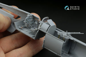 Intérieur imprimé en 3D et coloré sur papier décalcomanie pour maquette Zvezda QD48236 IL-2 1943 (biplace) Quinta Studio, échelle 1/48 – image 9