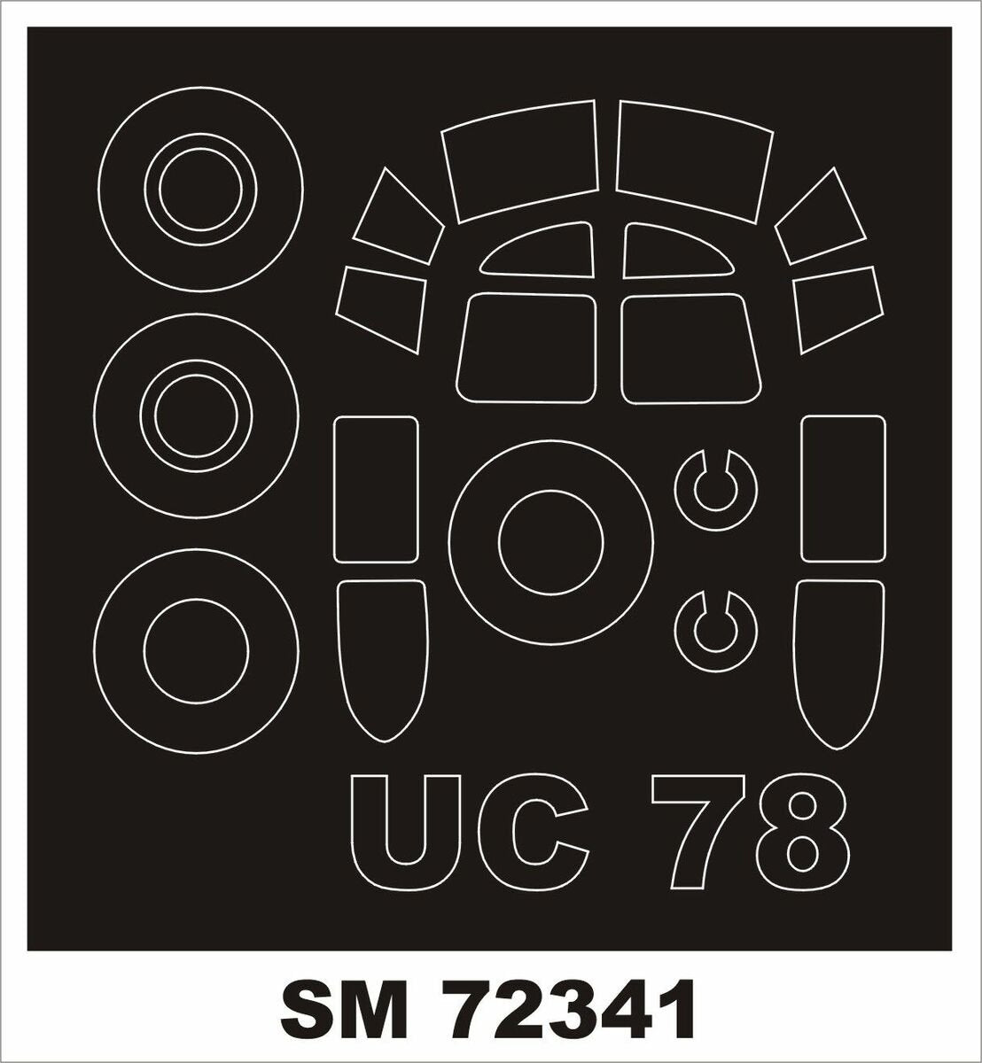 Montex SM72341 Cessna UC-78A Bobcat (extérieur) 1/72