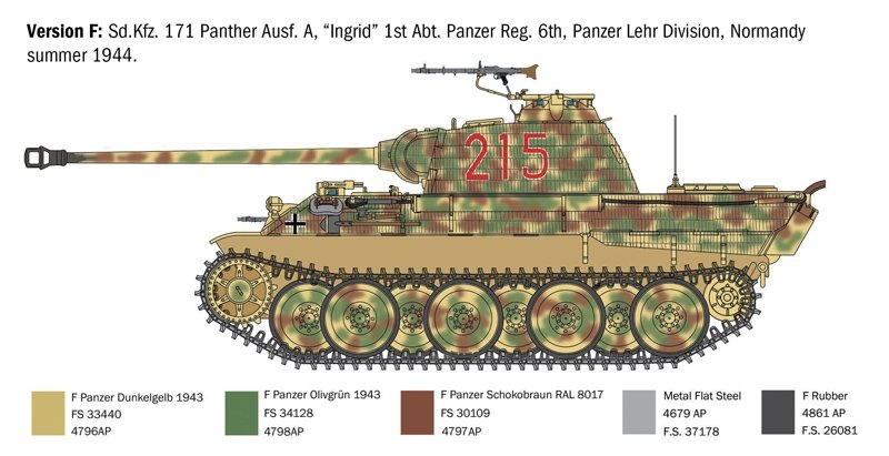 Italeri 0270 SD.KFZ. 171 PANTHÈRE AUSF. Un 1/35 – image 8