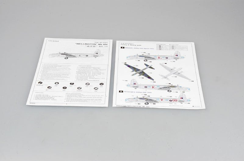 Trumpeter 01633 Vickers Wellington GR.MK XIV 1/72 – Bild 8