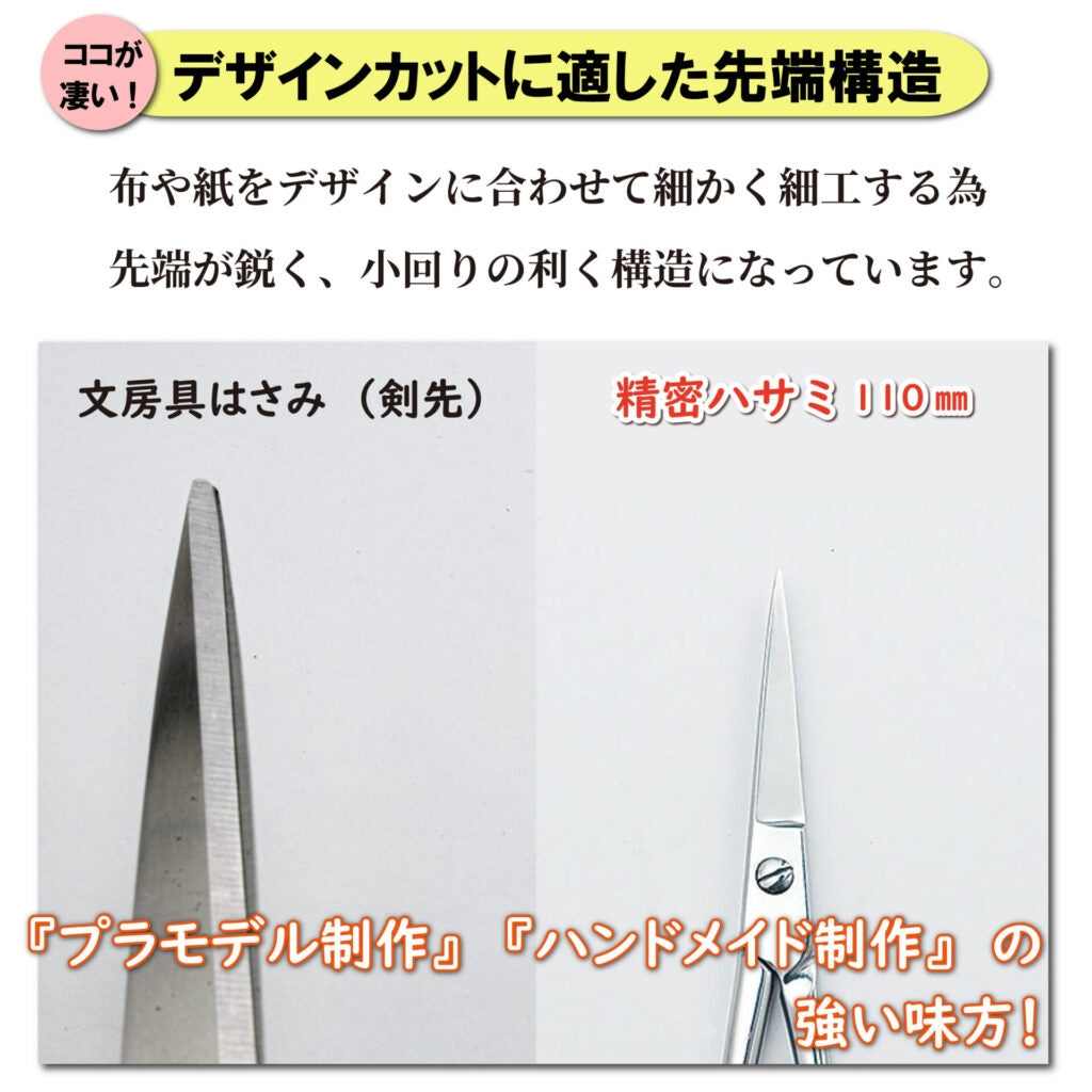 Mineshima TM-31 Precision scissors 110mm curved tip / Precyzyjne nożyczki z zakrzywioną końcówką – imagen 3