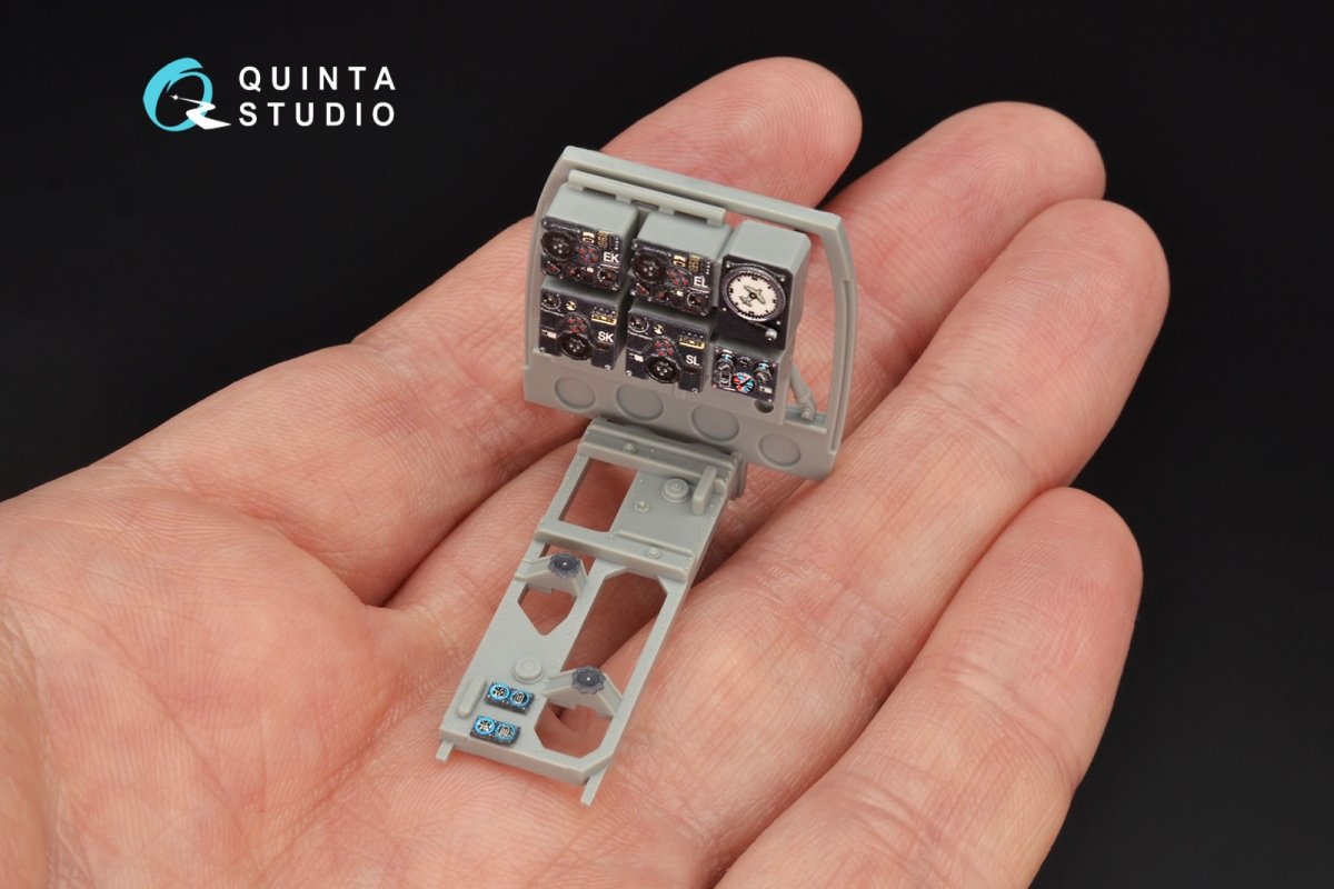 Quinta Studio QD32063 Bf 110C/D 3D-Printed &amp;amp; coloured Interior on decal paper (for Dragon kit) 1/32 – immagine 11